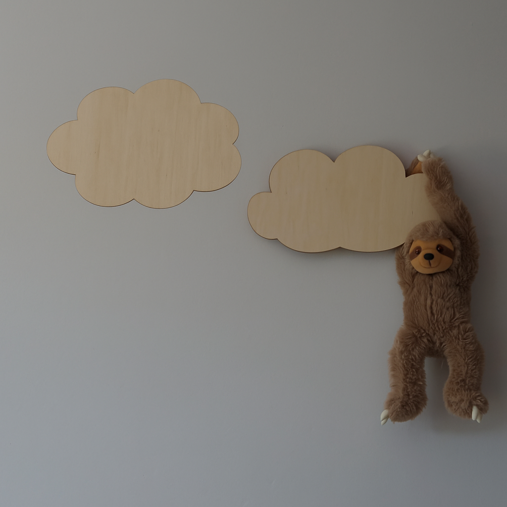 Bundle - "Ava-Willy" Wandlampen für das Kinderzimmer aus Holz 45cm