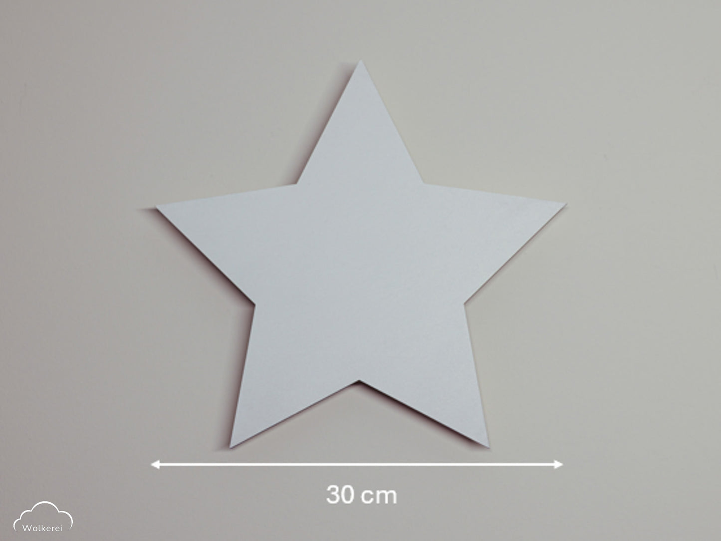 Stern "Samuel" Wandlampe für das Kinderzimmer aus Holz 30cm