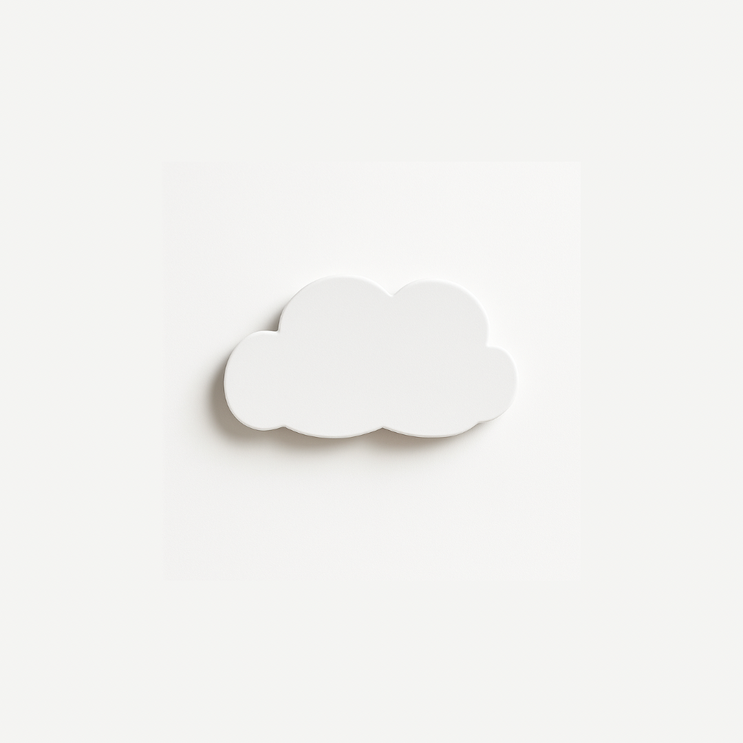 3er Set "Ava" Holzhaken in Wolkenform 8cm | Dekorativer Kleiderhaken & Aufhänger für Jacken, Taschen & Handtücher | Aufhänger für das Kinderzimmer