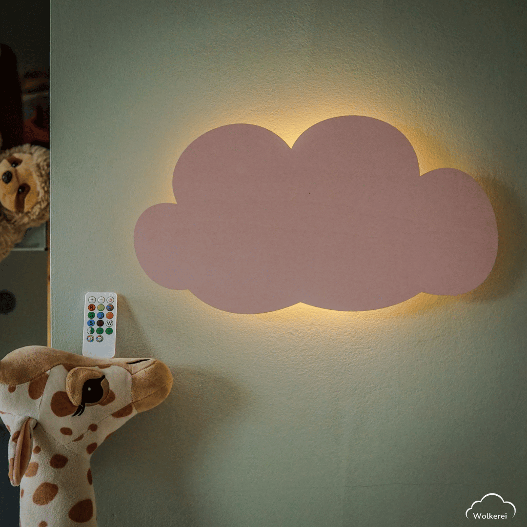 Wolkenliebe Paket - Wolkenlampe inkl. GRATIS Wandhaken