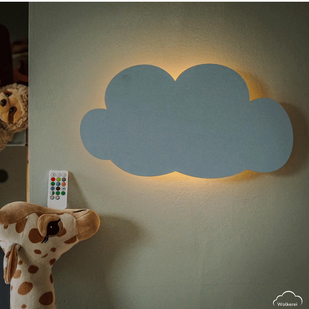 Wolkenliebe Paket - Wolkenlampe inkl. GRATIS Wandhaken