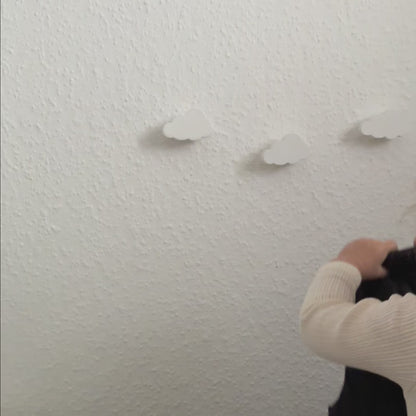 Dekorativer Holzhaken in Wolkenform "Ava" 8cm